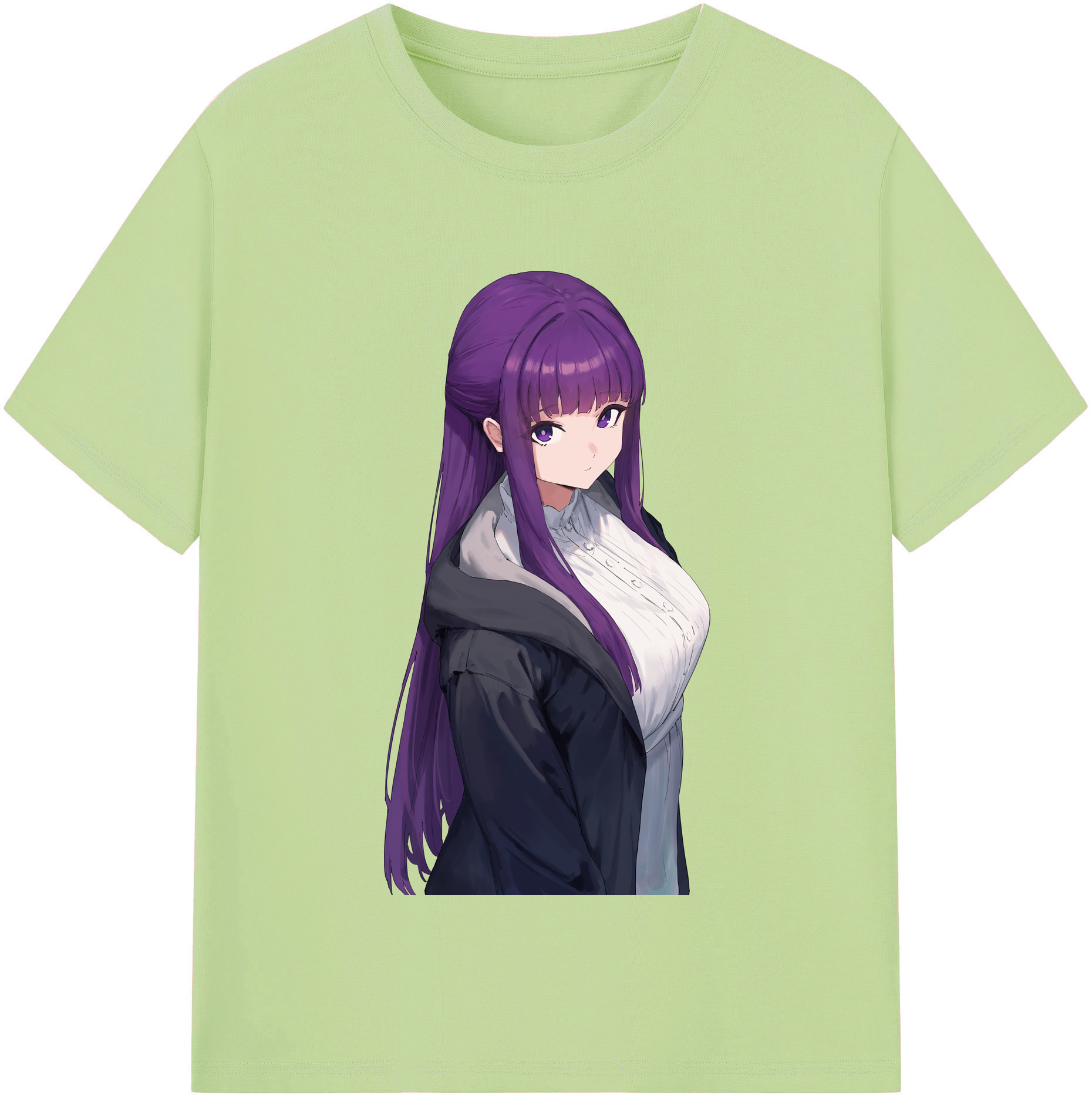 （画像用） 葬送のフリーレン Frieren 綿100％半袖Tシャツ（フロントプリント）